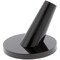 Plymor Black Acrylic Ring Finger Display, Single on Round Base, 2" W x 2" D x 1.75" H